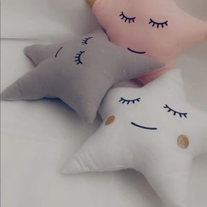 Hand made Nursery star pillows